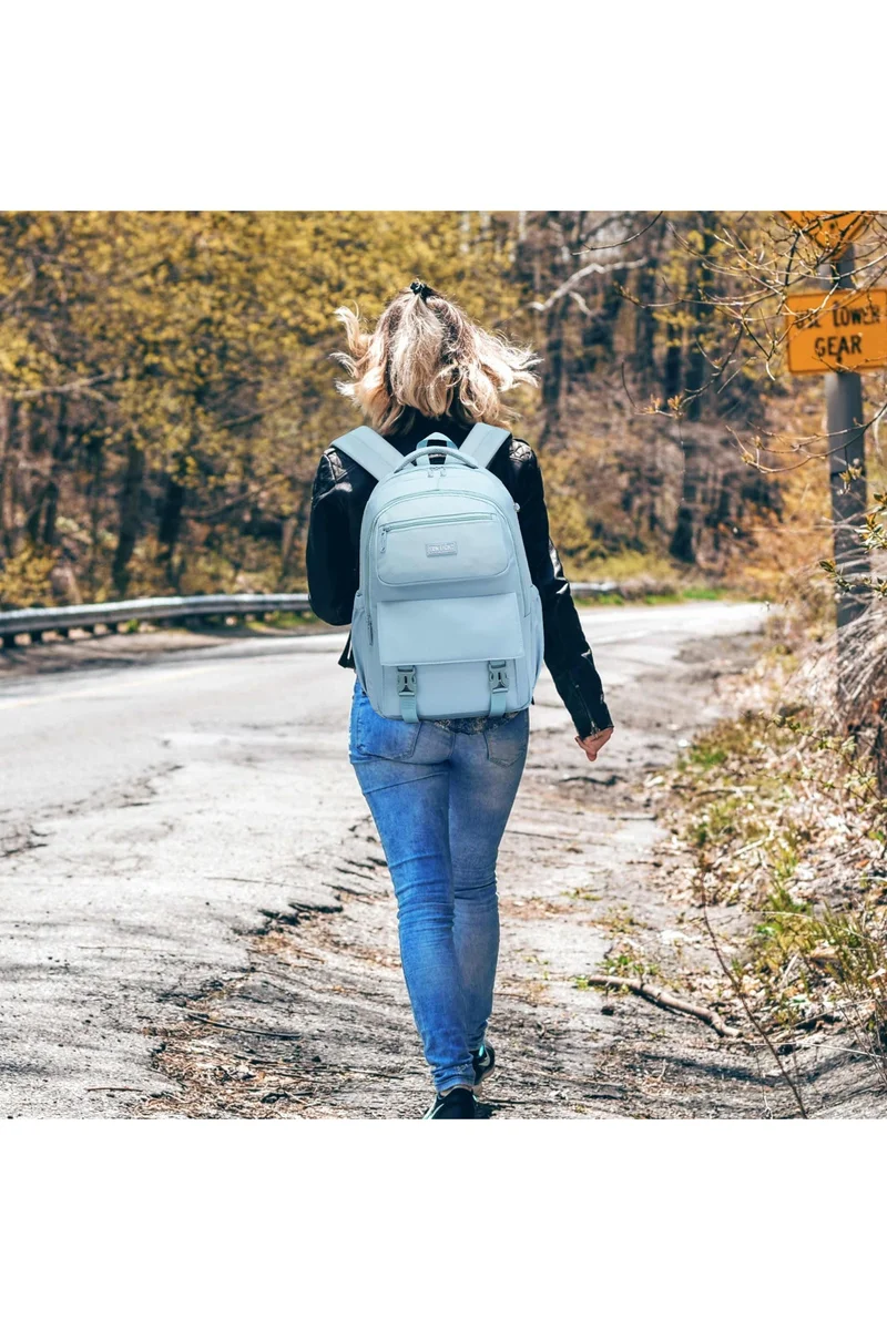 صن إيت Waterproof 35L School Backpack for College, Kids Backpack Lightweight Large Capacity Travel Bag with Multi Pockets, SE8391, Blue